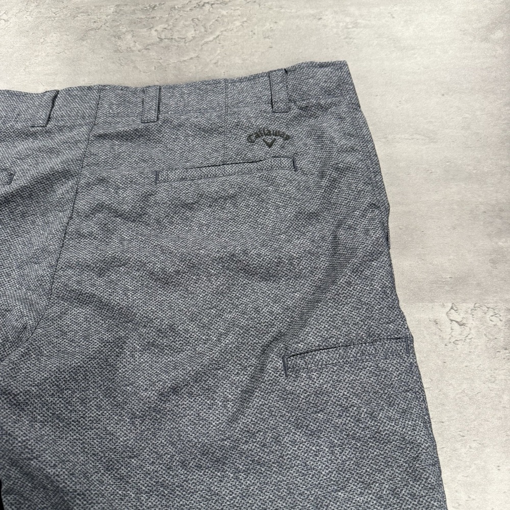 Callaway‎ Golf Shorts Men 40x9 Gray Black Speckled Textured Performance Stretch